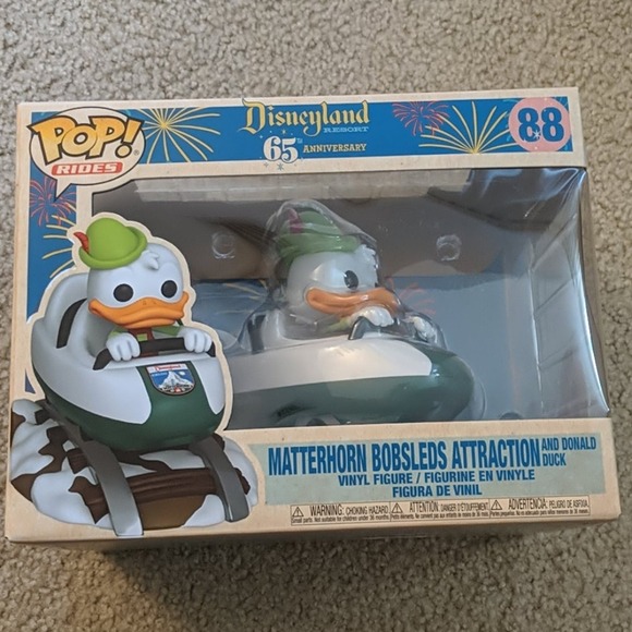 Disney Donald Matterhorn Bobsleds Funko Pop - Picture 1 of 9